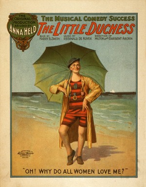 Vintage Poster The Little Duchess mucical comedy poster 1906